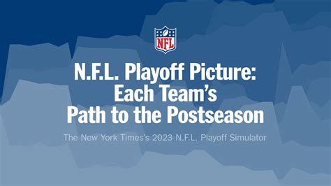 nfl playoff tree|2023 N.F.L. Playoff Picture: Each Team’s Path to the Postseason.